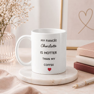 Moderne Gepersonaliseerde Verloofde Koffiemok