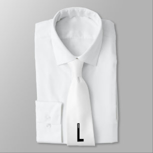 Moderne gepersonaliseerde vette monogram en naam stropdas
