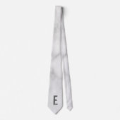 Moderne gepersonaliseerde vette monogram en naam stropdas (Voorkant)