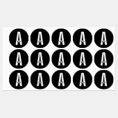 Moderne gepersonaliseerde vette monogram- en naaml labels (Vel)