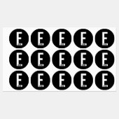 Moderne gepersonaliseerde vette monogram- en naaml labels (Vel)