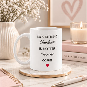 Moderne gepersonaliseerde vriendin koffiemok