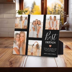 Moderne Geschenk met Fotorooster voor Beste Vriend Fotoplaat