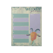 Moderne geschilderde geitenillustratie Weekplanner Notitieblok (Gedraaid)