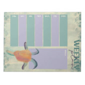 Moderne geschilderde geitenillustratie Weekplanner Notitieblok (Voorkant)