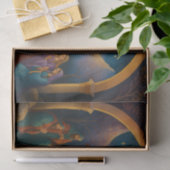 Moderne geschilderde kerststal tissuepapier (Geschenk)