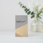 Moderne gespikkelde kleurblokken visitekaartje (Staand voorkant)