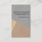 Moderne gespikkelde kleurblokken visitekaartje (Achterkant)