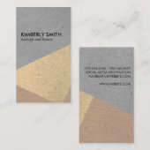 Moderne gespikkelde kleurblokken visitekaartje (Voorkant / Achterkant)