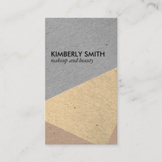 Moderne gespikkelde kleurblokken visitekaartje (Voorkant)