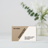 Moderne gespleten blik visitekaartje (Staand voorkant)