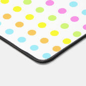 Moderne gestippelde strepen op wit bureaumat (Hoek)