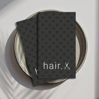 Moderne gestippelde zwart-witte schaar Haarstylist