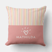 Moderne gestreepte kinder kamer kussen (Voorkant)