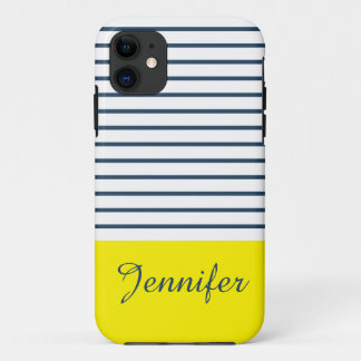 Moderne gestreepte patroon iPhone 11 hoesje
