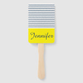 Moderne gestreepte patroon handwaaier (Achterkant)