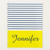Moderne gestreepte patroon planner (Voorkant)