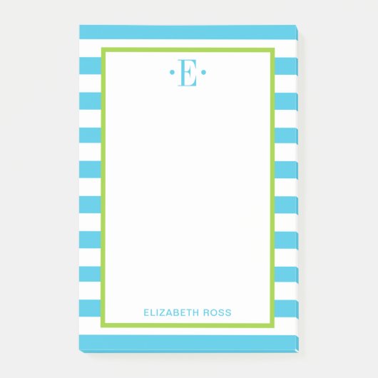 Moderne Gestreepte Post-it® Notes (Voorkant)
