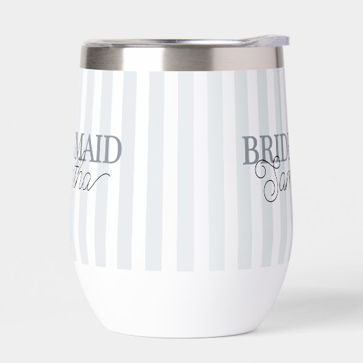 Moderne Gestreepte Script Naam Gepersonaliseerde B (Links)