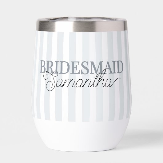 Moderne Gestreepte Script Naam Gepersonaliseerde B (Achterkant)