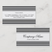 Moderne gestreepte sjabloon voor visitekaartjes (Voorkant / Achterkant)