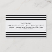 Moderne gestreepte sjabloon voor visitekaartjes (Voorkant)