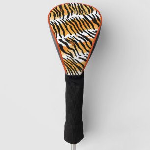 Moderne gestreepte tijgerhuiden Print wilde dieren Golfheadcover