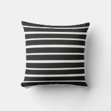 Moderne gestreepte zwart-wit patio decoratie