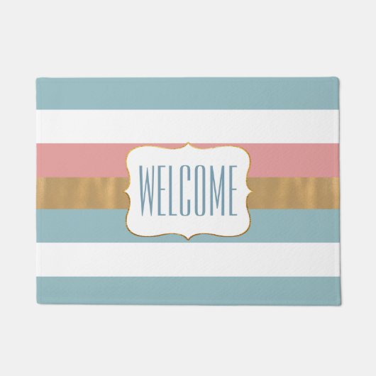 Moderne gestripte deurmat (Voorkant)