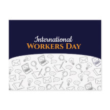 Moderne Getekende Internationale Dag van de Arbeid