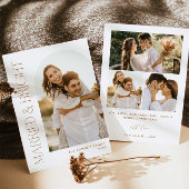 Moderne Getrouwde en Helder Vakantieboog Fotokaart Kaart