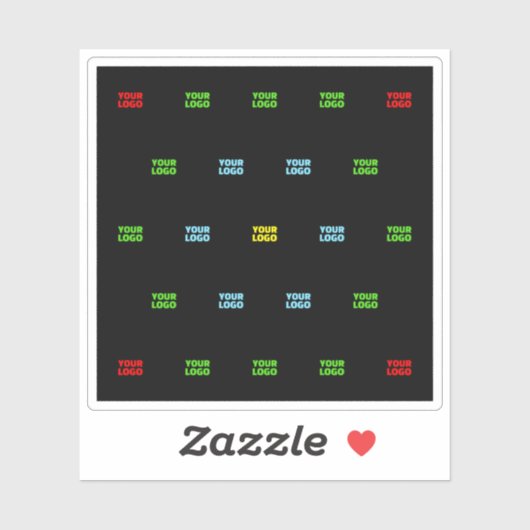 Moderne geüploade Logo of Afbeelding Pattern Sjabl Sticker (Vel)