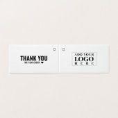 Moderne gevouwen kleding Witte Kaart Label ophange (Buitenkant ongevouwen)