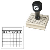 Moderne gewoonte tracker mini agenda planner 	rubberstempel (Gestempeld)