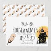 Moderne Gezellige Huis-inwijding Doodle Feest Kaart (Voorkant / Achterkant)