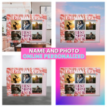 Moderne gezinsfotocollage Beste moeder ooit bloem