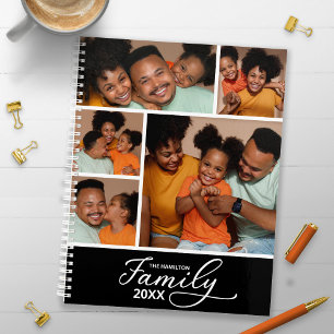 Moderne gezinsfotocollage planner