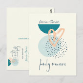 Moderne gezinshereniging briefkaart (Voorkant / Achterkant)