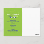 Moderne gezinshereniging briefkaart (Achterkant)