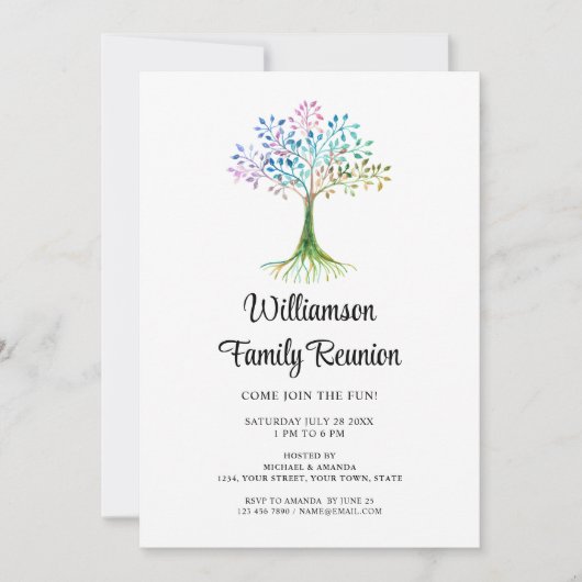 Moderne gezinshereniging kaart (Voorkant)