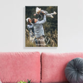 Moderne gezinsmomenten Persoonlijk startpunt Canvas Afdruk (Insitu (Woonkamer))