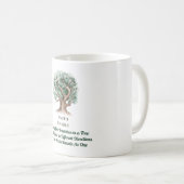 Moderne gezinsstructuur, monogrammen koffiemok (Voorkant rechts)