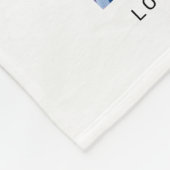 Moderne GIGI 19 fotocollage Kinder namen Fleece Deken (Hoek)