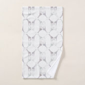 Moderne Giraffe Diamond Print Bad Handdoek (Handdoek)
