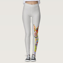 Moderne Giraffe Leggings van kunstenaar Kim Guthri
