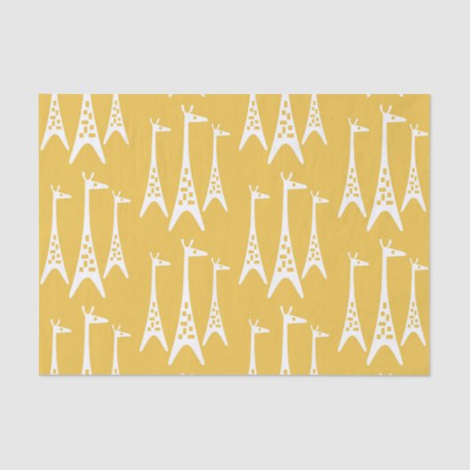 Moderne Giraffe uit het midden van de eeuw Tissuepapier (Voorkant)