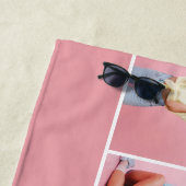 Moderne, girale multi-foetscripttrendbestvrienden strandlaken (In situ)