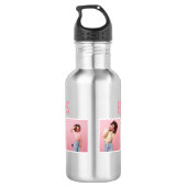 Moderne, girale multi-foetscripttrendbestvrienden waterfles  (Achterkant)