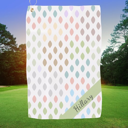 Moderne Girly Golfer Pro Golfhanddoek
