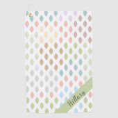 Moderne Girly Golfer Pro Golfhanddoek (Voorkant)